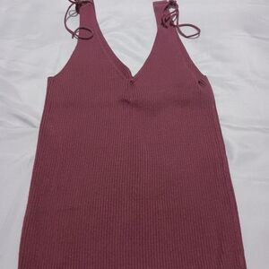 Express sweater and tube top